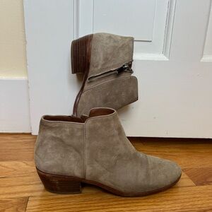 Sam Edelman Grey Suede Ankle Boots